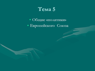 Тема 5