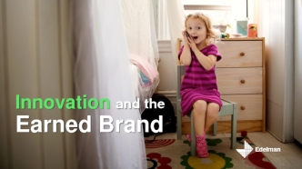 Innovation and the Earned Brand