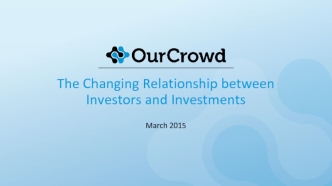 The Changing Relationship between Investors and Investments