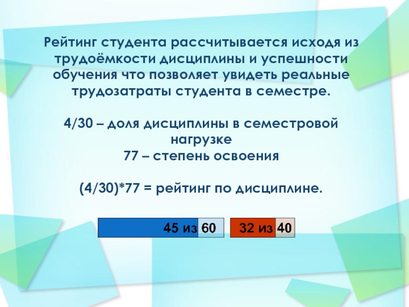 Рейтинг студента. Рассчитывалась, исходя из. Доля студентов как рассчитываем. Исходя из чего рассчитывается франшиза. Доля 30%.