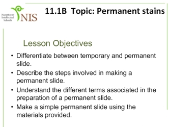 Permanent stains