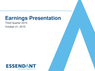 Essendant Q3 2015 Earnings Report