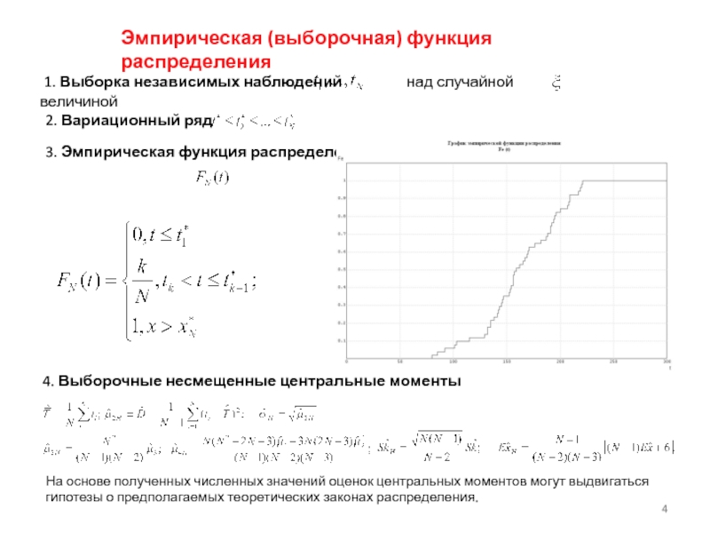 Эмпирическая функция распределения презентация