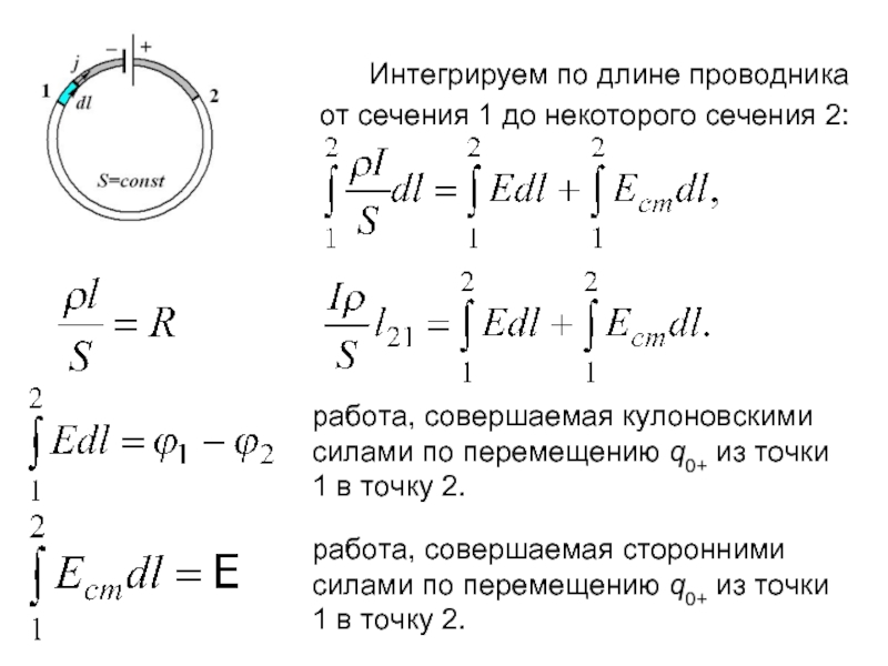 Работа совершаемая сторонними силами