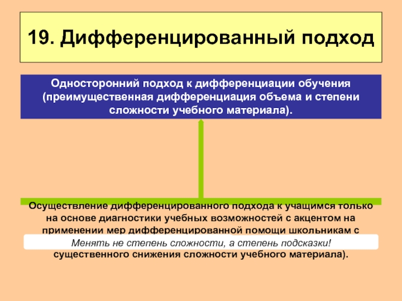 Дифференцированный подход