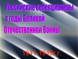 1941-1945г.г.