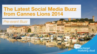 Pre-event Social Media Report for Cannes 2014
