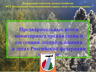 Предварительные итогимониторинга организации и состояния лесопользования в лесах Российской федерациив 2005 году