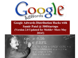 Adwords Secrets and Strategies for Startups
