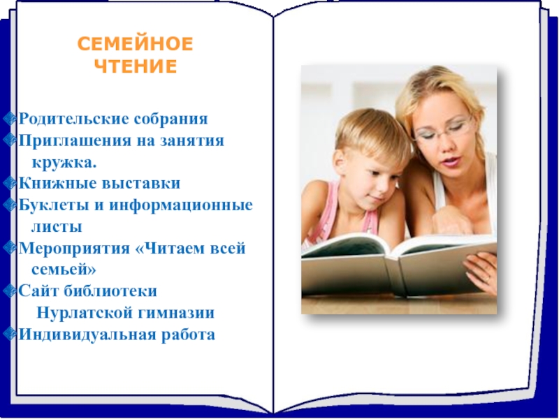 Семейное чтение презентация