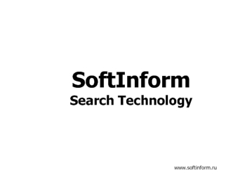 SoftInform Search Technology