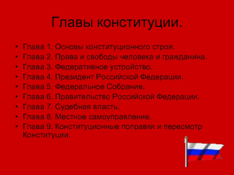 Крф 2. 1 2 Глава Конституции Российской Федерации. Название 2 главы Конституции РФ.