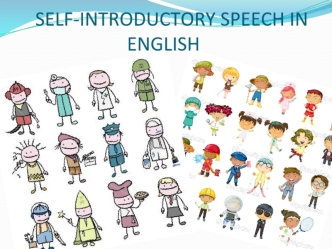 Self-introductory speech in english