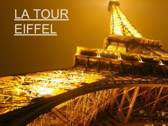 La tour                   Eiffel