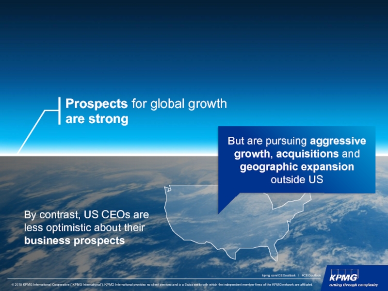By contrast, US CEOs are less optimistic about their business prospects