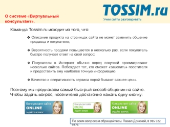 О системе Виртуальный консультант.