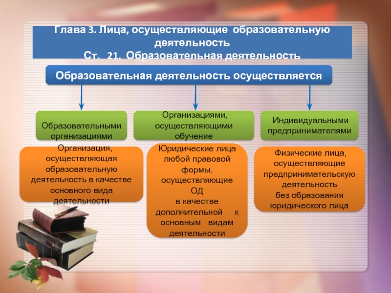 Глава 3 кратко. Лица осуществляющие образовательную деятельность в РФ это. Правовой статус лиц осуществляющих образовательную деятельность. Схема закона об образовании в РФ 273-ФЗ. Лица осуществляющие образовательную деятельность кратко.