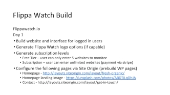 Flippa. Watch build