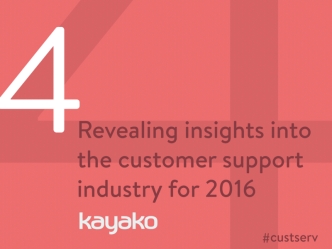 Four Revealing Insights into the Customer Support Industry for 2016