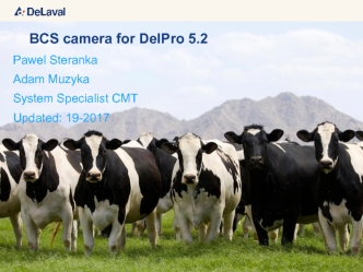 BCS camera for DelPro 5.2