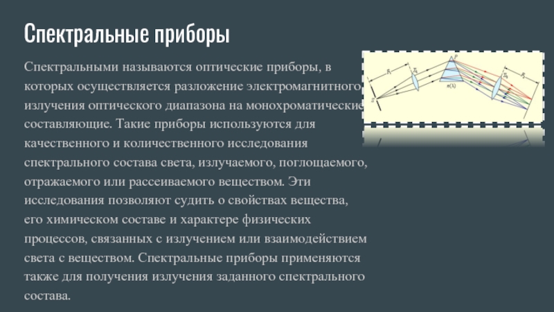 Спектральные оптические приборы презентация