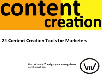 24 Content Creation Tools for Marketers