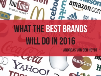 What The Best Brands Will Do in 2016