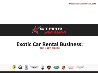 Exotic Car Rental Business: