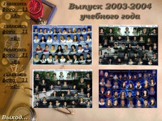 Выпуск 2003-2004 учебного года