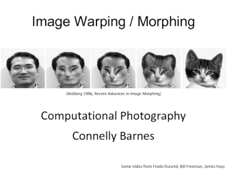 Image warping / morphing