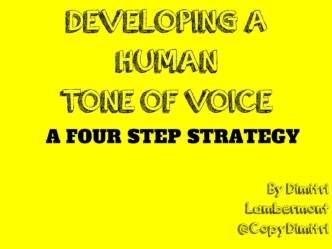 How to Develop a Human Voice