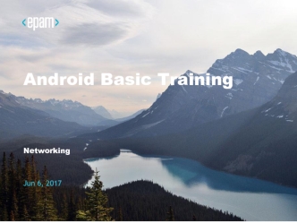 Android basic training networking
