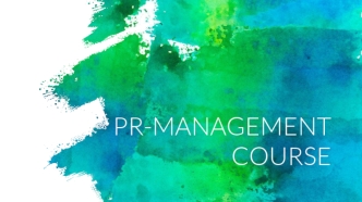 PR-management course