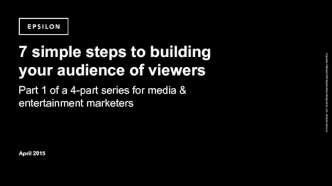 7 simple steps to building your audience of viewers
