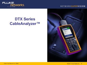 DTX Series CableAnalyzer™