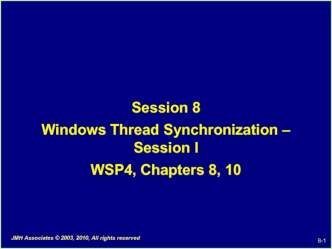 Windows Thread Synchronization