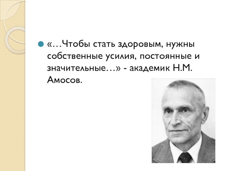 Система питания амосова презентация