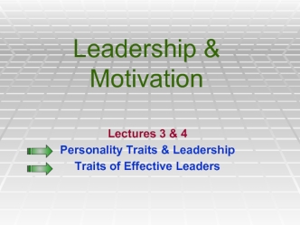 Leadership & Motivation