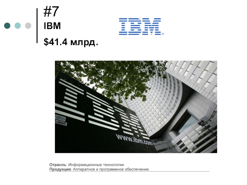 #7 IBM $41.4 млрд.