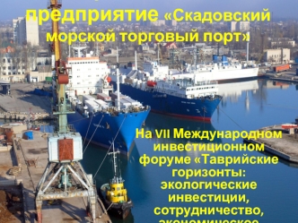 Государственное предприятие Скадовский морской торговый порт