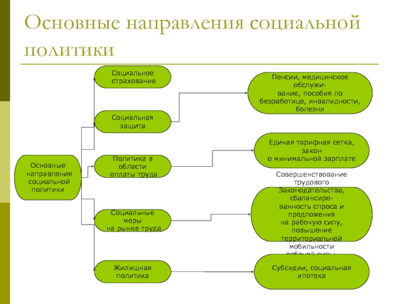 Основные направления социальной политики государства презентация