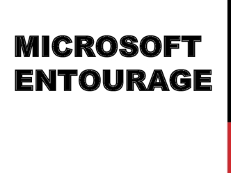 Microsoft Entourage