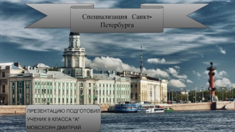 Специализация Санкт-Петербурга