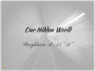Our hidden world