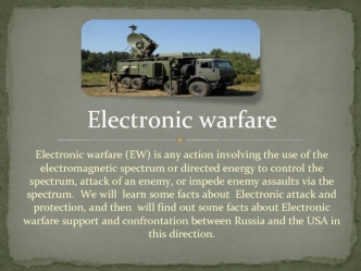 Electronic warfare