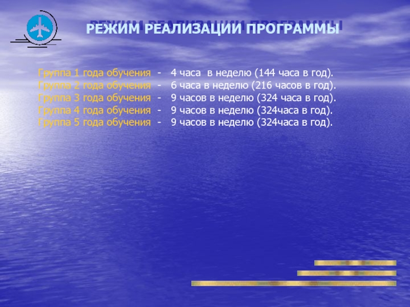 Режимы осуществления. 144 Часа в неделю. Какие программы могут иметь часы 216 часов в год.