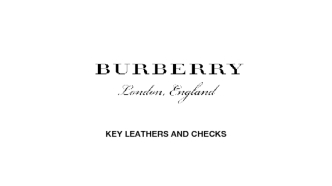 Key leathers and checks