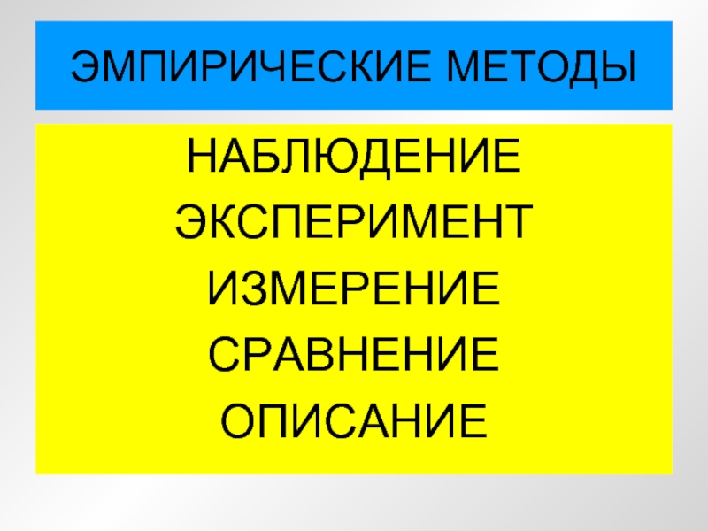 Замри описание. Измерение наблюдение сравнение эксперимент.