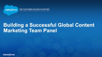 Building a Successful Global Content Marketing Team Panel