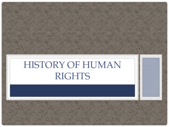 History of Human Rights